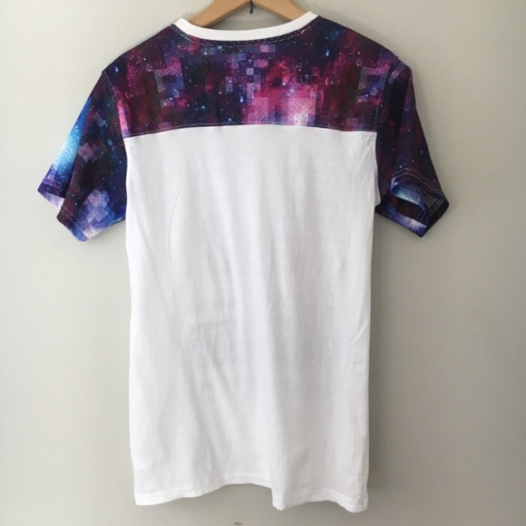 Asphalt Galaxy Print Number 13 Jersey Top Large Cotton - Picture 5 of 6